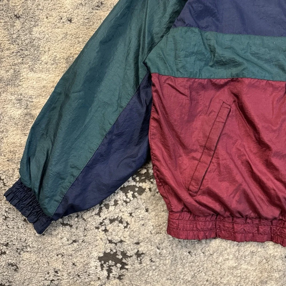 Vintage Wilson Thomas E. Wilson Colorblock Windbreaker Jacket Size Large